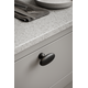 T-knop BARON T l60 zamak mat zwart